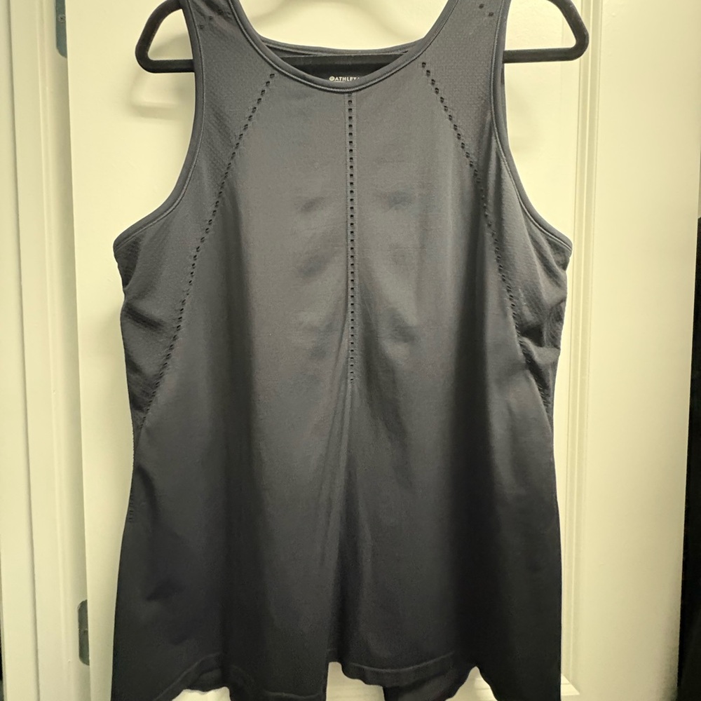 Athleta Black Sleeveless Tank Top with tie